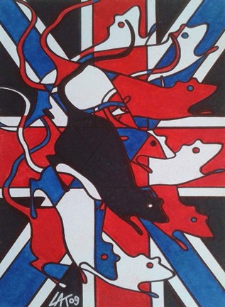 Framed Union Rat Print