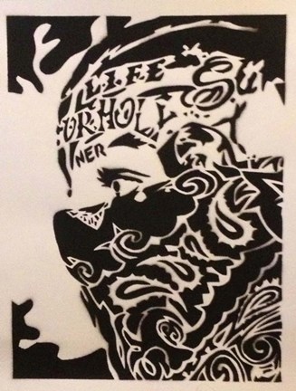 Framed Bandana Man Print