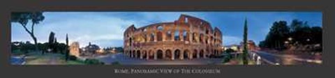 Framed Rome Panoramic of Colosseum Print