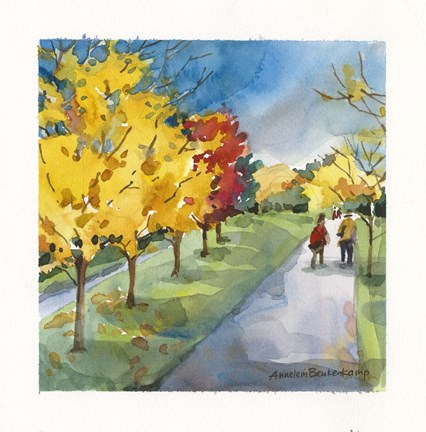 Framed Strolling Print