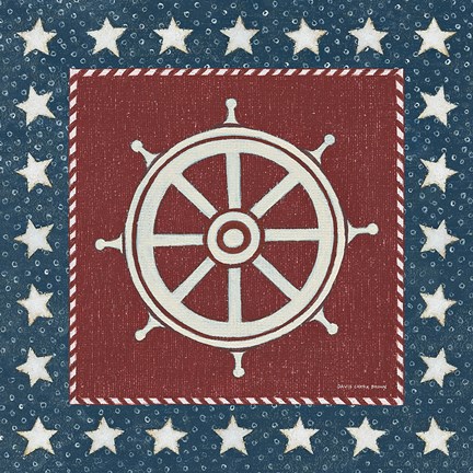 Framed Coastal Americana IV Print