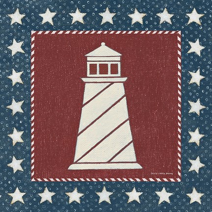 Framed Coastal Americana II Print