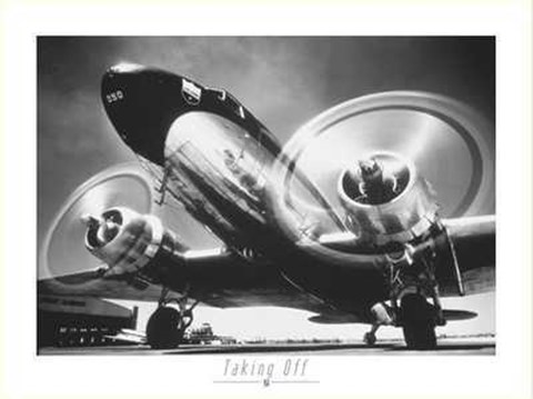 Framed Taking Off 1952 Print