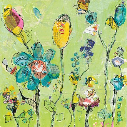 Framed Doodle Garden Print