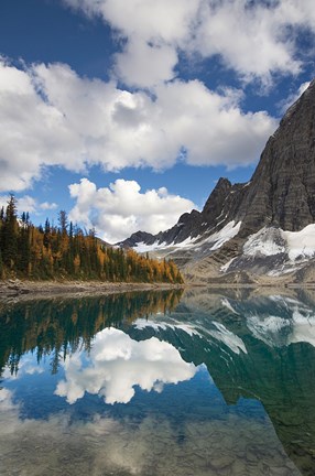 Framed Floe Lake Reflection I Print