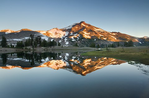 Framed South Sister Reflection II Print