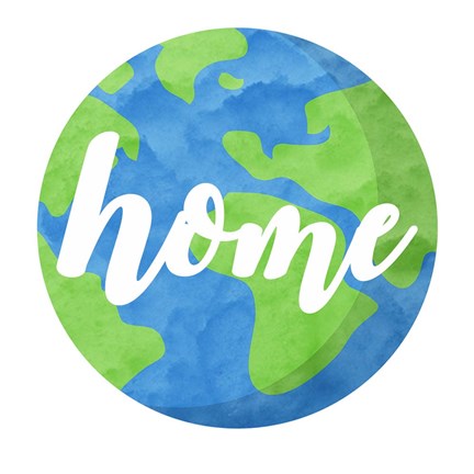 Framed Earth Is Our Home Print