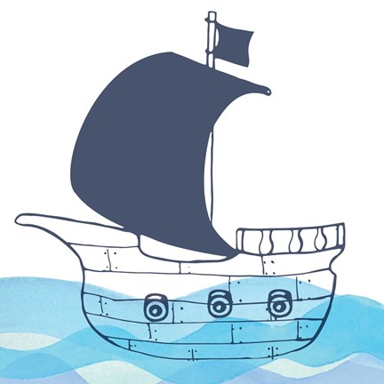 Framed Sailing Along Print