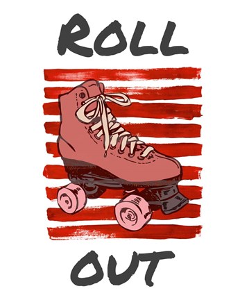 Framed Roller Derby Roll Out Print