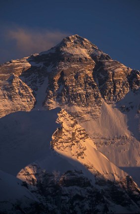 Framed Mt Everest at Sunset From Rongbuk, Tibet Print