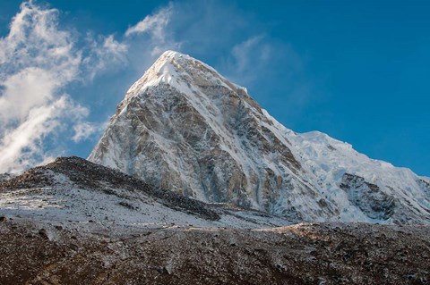 Framed Mt Pumori behind Kala Patthar, Nepal Print