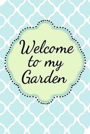 Framed Garden Welcome 1 Print