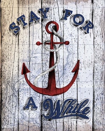 Framed Stay Anchor Print