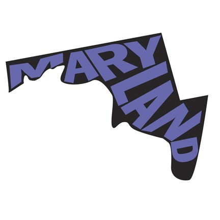 Framed Maryland Letters Print