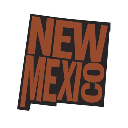 Framed New Mexico Letters Print
