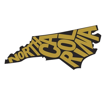 Framed North Carolina Letters Print