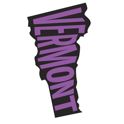 Framed Vermont Letters Print