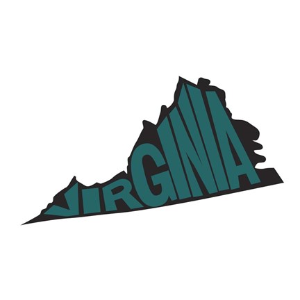 Framed Virginia Letters Print