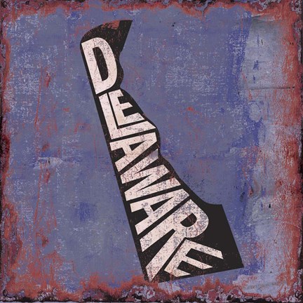 Framed Delaware Print