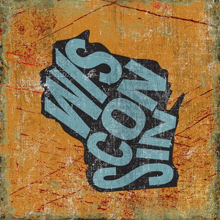 Framed Wisconsin Print