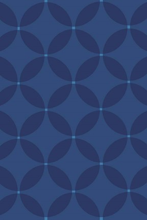 Framed Cool Blue 4 Print