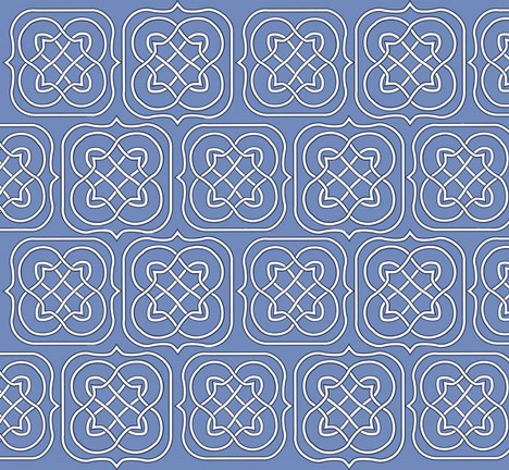 Framed Cool Blue 5 Print