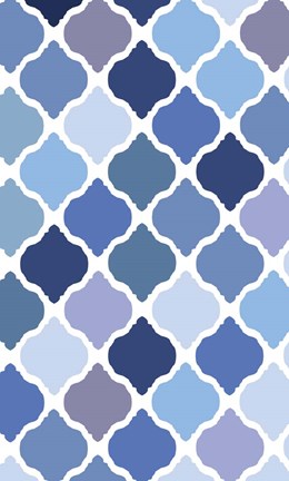 Framed Cool Blue 6 Print