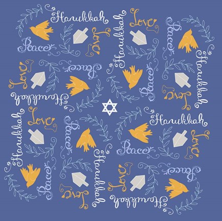 Framed Hanukkah 4 Print