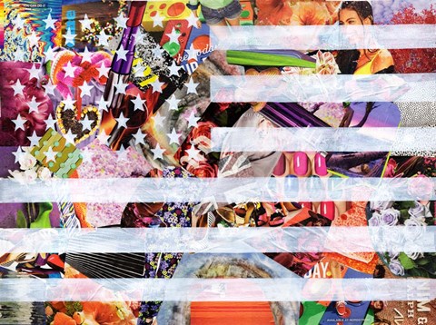 Framed Murican Flag Print