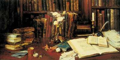 Framed Books Print