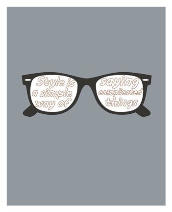 Framed Glasses Print