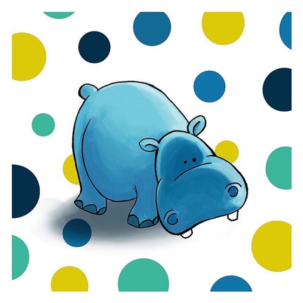 Framed Hippo Print