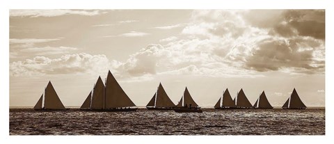 Framed Sailboats Print