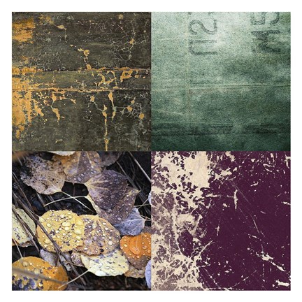 Framed Tiles Decor Green Notes Print