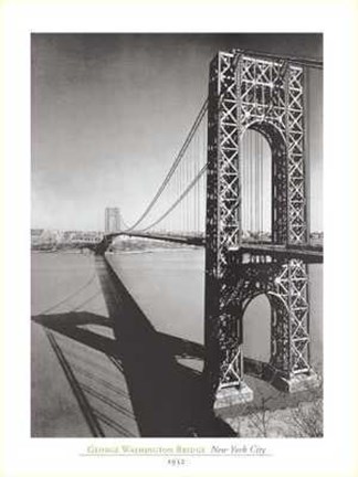 Framed George Washington Bridge NYC Print