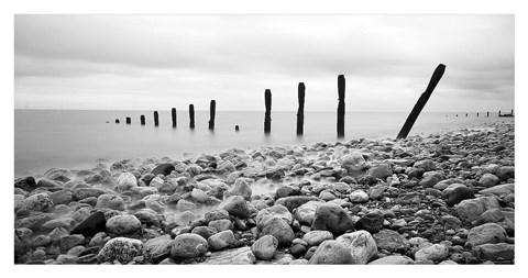 Framed Beach Pebbles Print