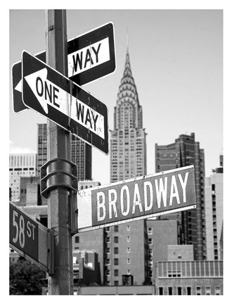 Framed Broadway Print