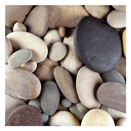 Framed Brown Pebbles Print