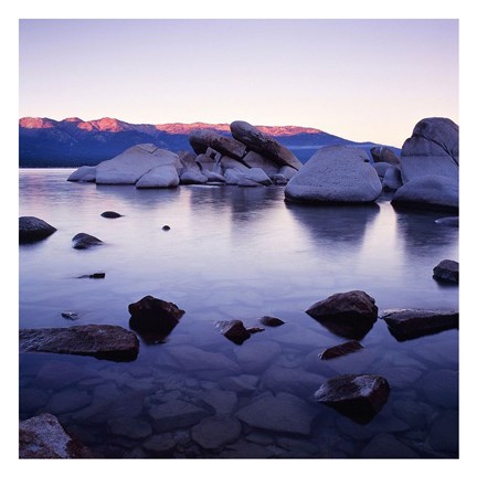 Framed Purple Rocks Print