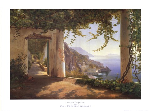 Framed View to the Amalfi Coast Print