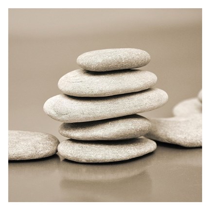 Framed Zen Pebbles III Print