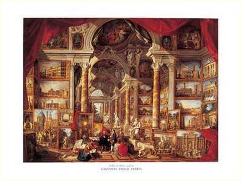 Framed Vedute di Roma Moderna Print