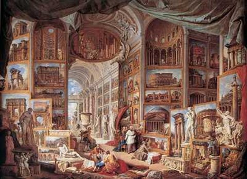 Framed Vedute di Roma Antica Print