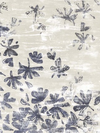 Framed Petal Batik I Print