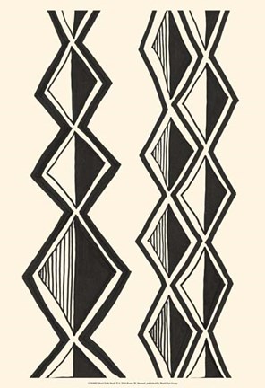 Framed Mud Cloth Study II Print