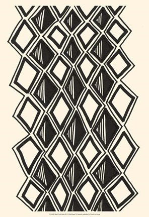 Framed Mud Cloth Study III Print