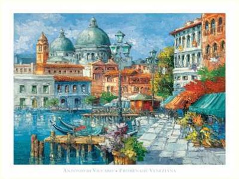 Framed Promenade Veneziana Print