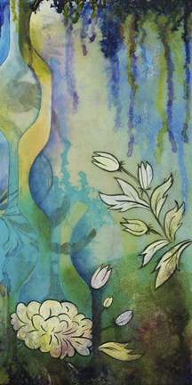 Framed Pond Dripples II Print