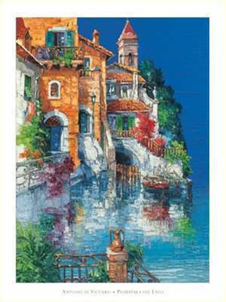 Framed Primavera Sul Lago Print