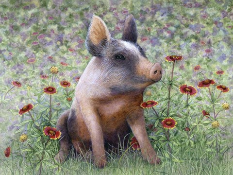 Framed Flower Girl Print